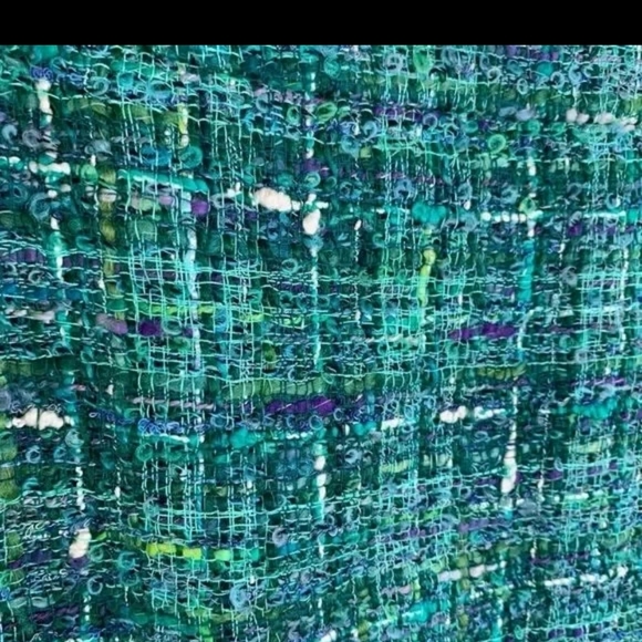 Kate Spade Paint the Town Judy Skirt in Forrest Green Tweed - Picture 2 of 7